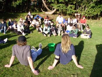 Mission_Groupwork Group of youth discussing issues