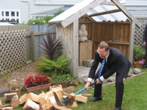 PM Cuts wood